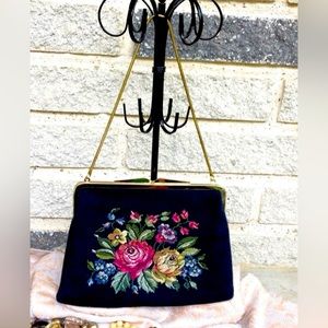 VTG W. Germany Petit Point Purse
